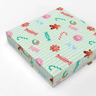 Bodenkissen Cotton Candy Xmas Sweets Mint