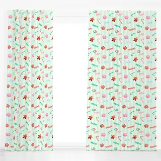 Dekovorhang Cotton Candy Xmas Sweets Mint