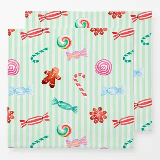 Servietten Cotton Candy Xmas Sweets Mint