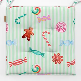 Sitzkissen Cotton Candy Xmas Sweets Mint