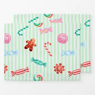 Tischset Cotton Candy Xmas Sweets Mint