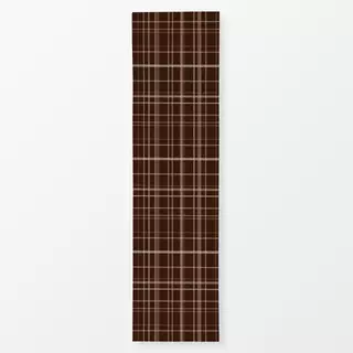 Tischläufer Autumn Checks brown