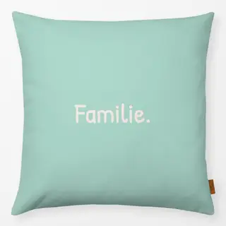 Kissen Familie mint grün
