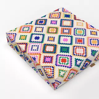 Bodenkissen Cool Boho Mosaic creme