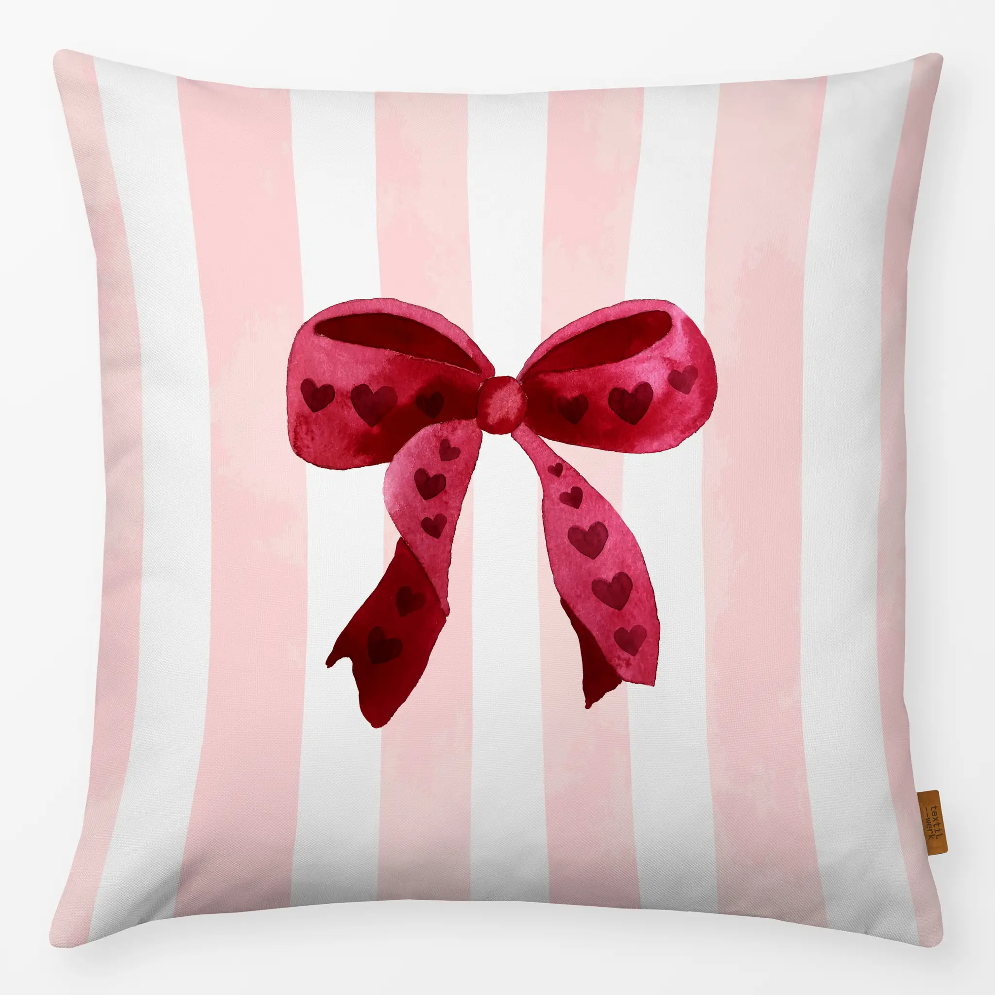 Kissen Kissen Festive Ribbon With Hearts
