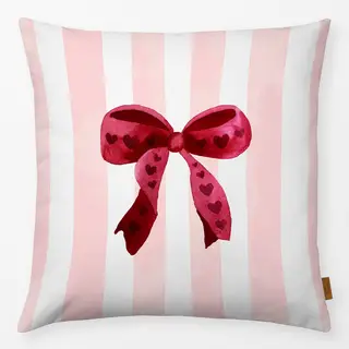 Kissen Festive Ribbon With Hearts