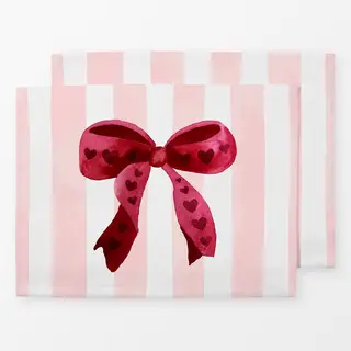 Tischset Festive Ribbon With Hearts