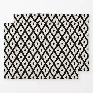 Tischset Boho Diamonds black