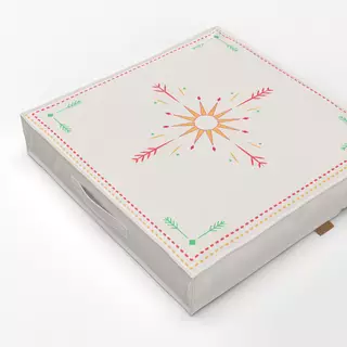 Bodenkissen Cool Boho Sun Ornaments creme