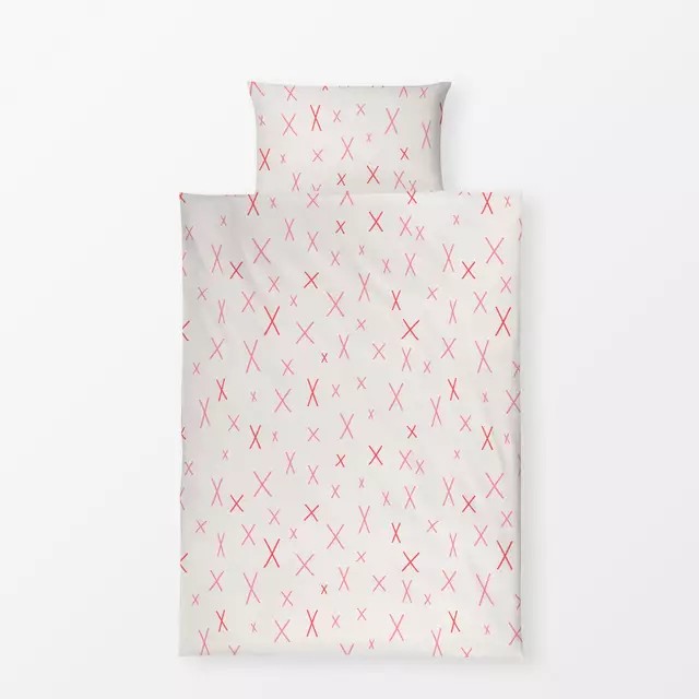 Bettwäsche Cool Boho Cross Pattern red