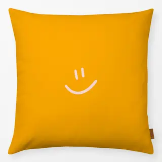 Kissen Happy Face yellow