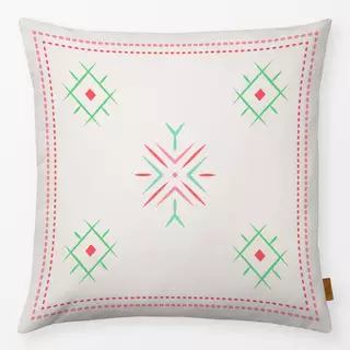 Kissen Cool Boho Star Ornaments creme