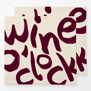 Servietten Wine O' Clock
