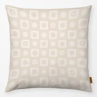 Kissen Abstract Sun Pattern beige