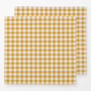 Servietten Mustard Gingham Check