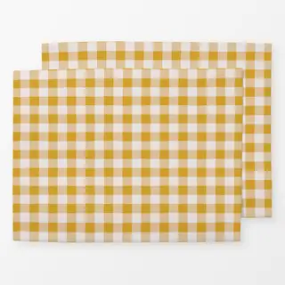 Tischset Mustard Gingham Check