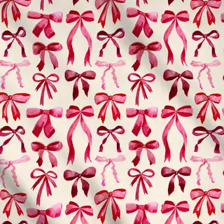 Meterware Christmas Watercolor Ribbons Beige