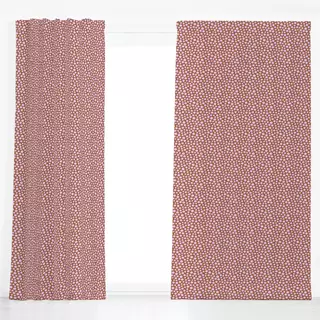 Dekovorhang Happy Dots brown lilac