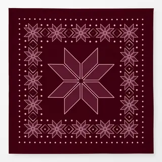 Tischdecke Norweger Stern berry red