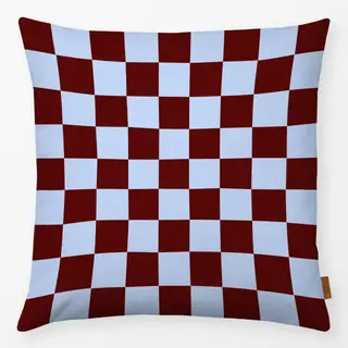Kissen Chess Pattern brown blue