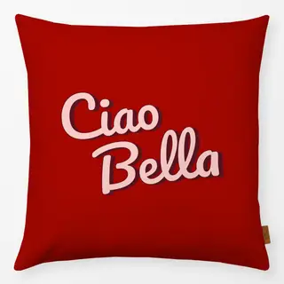 Kissen Ciao Bella rot