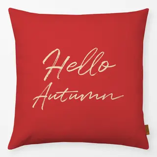Kissen Hello Autumn Rot