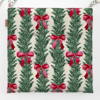 Sitzkissen Festive Fir Branches