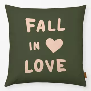 Kissen Fall in Love green