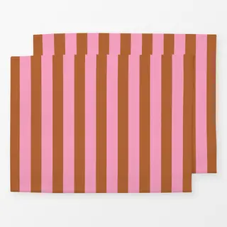 Tischset Pink Brown