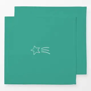 Servietten Little Shooting Star green