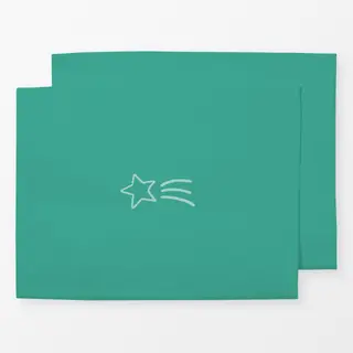 Tischset Little Shooting Star green