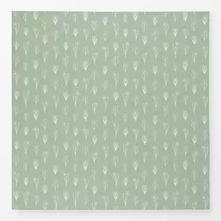 Tischdecke Lined Spring Blossoms Green