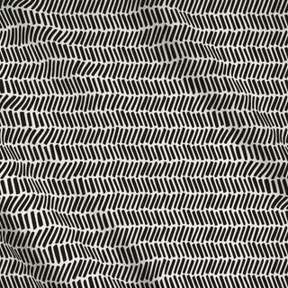 Meterware Zig Zag Lines black