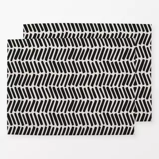 Tischset Zig Zag Lines black