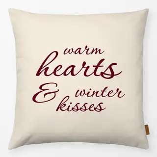 Kissen Warm Hearts & Winter Kisses