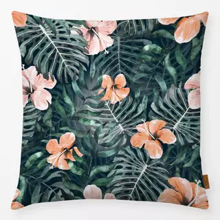 Kissen Tropical Hibiscus Orange