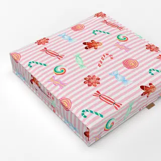 Bodenkissen Cotton Candy Xmas Sweets Pink