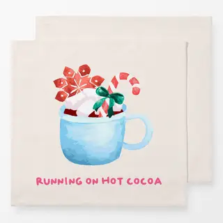Servietten Running On Hot Cocoa