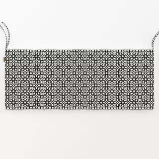 Bankauflage Boho Tile black