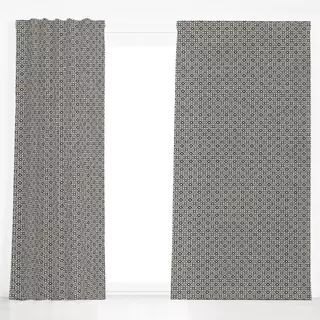 Dekovorhang Boho Tile black