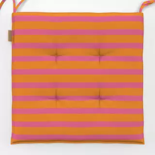 Sitzkissen Rayas naranja y pink