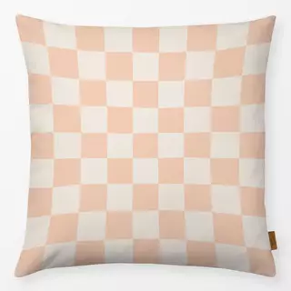Kissen Chess Pattern coral