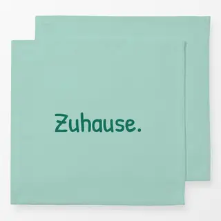 Servietten Zuhause mint grün