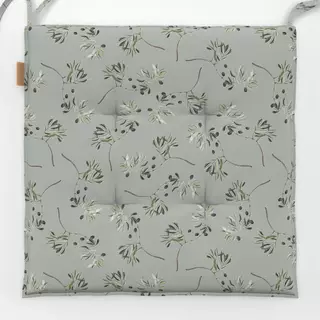Sitzkissen Schwarze Oliven Zweige Khaki