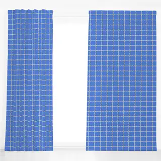 Dekovorhang Blue Yellow
