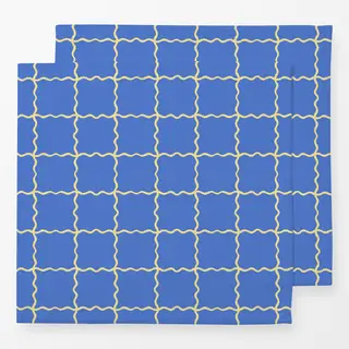Servietten Blue Yellow