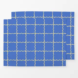 Tischset Blue Yellow
