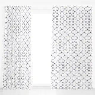 Dekovorhang Azulejo Pattern Zitronen