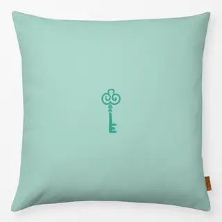 Kissen Key To My Heart mint green