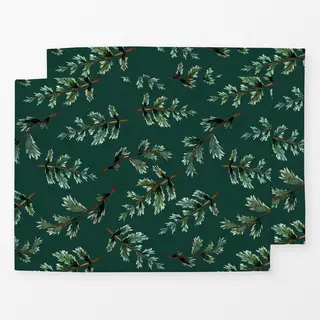 Tischset Dark Green